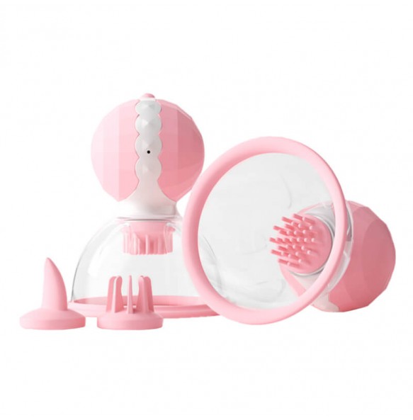 MizzZee - Shuyue Breast Rotation Suction Cup (Chargeable - Pink)